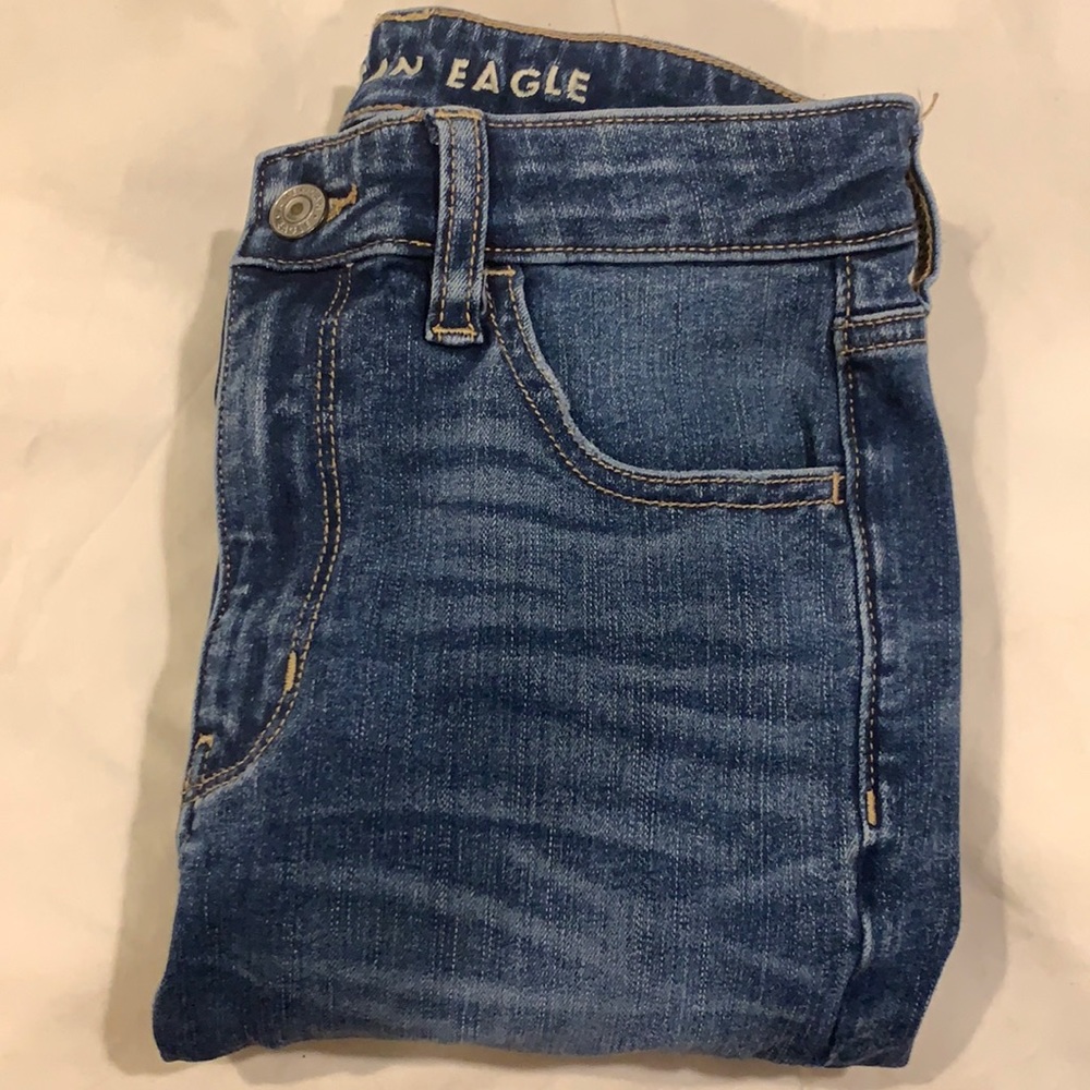american eagle jeans no rips worn once